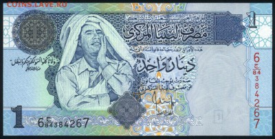 Ливия 1 динар 2004 unc 08.01.19. 22:00 мск - 2