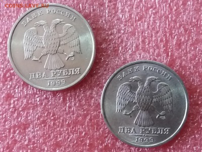 2 рубля 1999 сп-2 шт.в штемп.блеске до 5.01.19 в 22:15 МСК - 20190102_131431