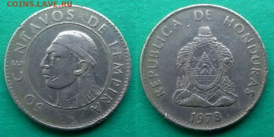 Гондурас - 50 сентаво 1978 года до 8.01 - гондурас 50 сентаво 1978 года