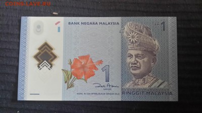 МАЛАЙЗИЯ - 1 номинал (пресс, пластик) 05.01.19 в 22.00 - Малайзия1