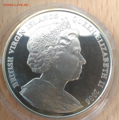 Британские Виргинские о-ва 10 долларов 2006 трап самолета - Британские Виргинские королева на трапе самолета 2006 аверс