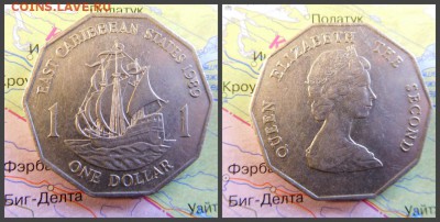 Восточные Карибы 1 доллар, 1989 - 13