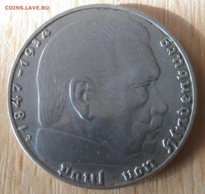 Германия Гинденбург 2 марки J 1938 - Германия 2 марки Гинденбург J 1938