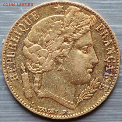 Золотые 20 Франков 1851 г. - Аверс.JPG