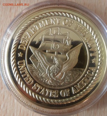 Памятная медаль морская авиация США F-18 Хорнет - США морская авиация F18 Хорнет аверс