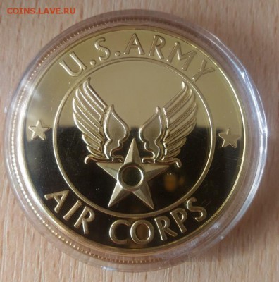 США ВВС памятная медаль самолеты II мировой войны Р-38 - США ВВС Р38 аверс