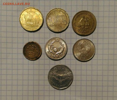 иностранные 7 монет разные до 7.01.19г в 22 00 - 154662124960677