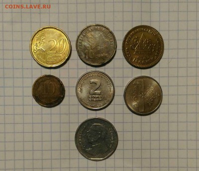 иностранные 7 монет разные до 7.01.19г в 22 00 - 1546621249308918
