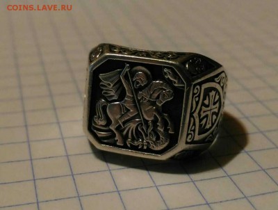 Серебрянный перстень Георгий Победоносец до 7.01.19г в 22 00 - 1546625630122824