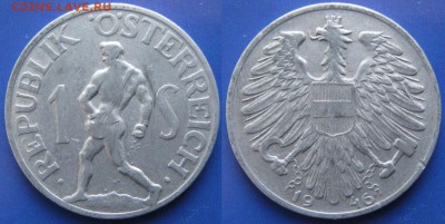 34.Монеты Австрии 1851-1995г. - 34.20. -Австрия 1 шиллинг 1946    160-ас24-6020