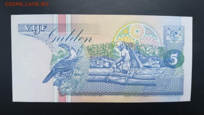 СУРИНАМ 5 гульденов 1998г, ДО 09.01. - Суринам 5 гульденов 1998г., В.(1)