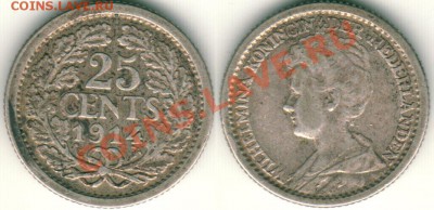 --Ag, Нидерланды, 25 центов 1914 - до 21-00мск 01.06 - ned-25c-1914