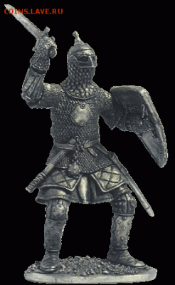 Русский ратник, 13-14 вв. (олово) - Русский ратник, 13-14 вв.