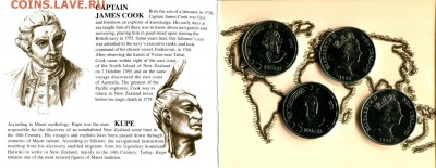 Н.Зеландия набор 5$ 4шт. 1992 Первооткрыватели до 09.01.19 - NZ-5$-1992-1