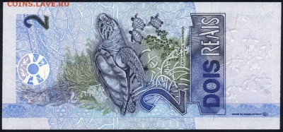 Бразилия 2 реала 2001 unc 12.01.19. 22:00 мск - 1