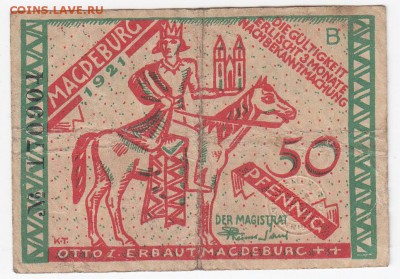 Нотгельд-Магдебург 50 пфеннигов 1921 г. л.В до 13.01 в 22.00 - IMG_20190107_0007