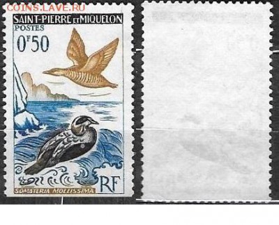 Сен Пьер и Микелон 1963. ФИКС. Mi PM 398*. Гаги - Сен Пьер и Микелон 398