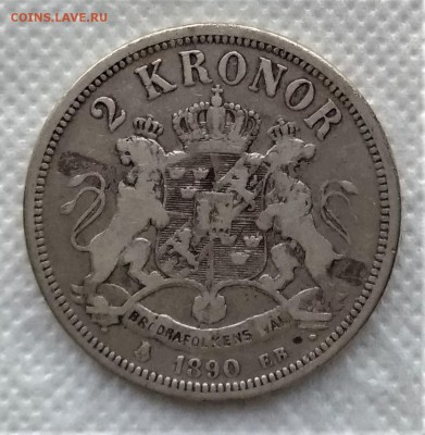 2 кроны Швеция 1890 до 14.01 - P_20181217_153603_vHDR_On