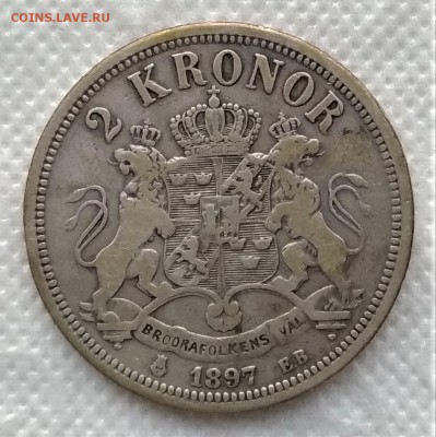 2 кроны Швеция 1897 до 14.01 - P_20181217_153639_vHDR_On