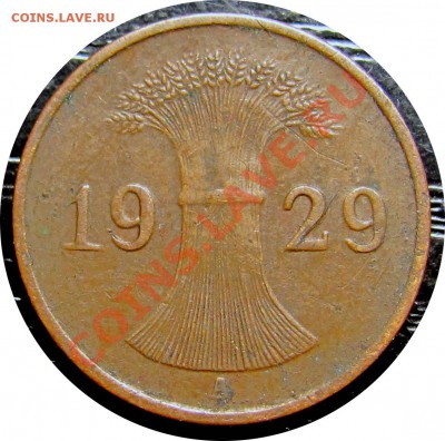 A21 Германия 1 пфенниг 1929A до 07.06 в 21°° - A21 1 1929A_2