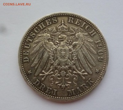Германия. 3 марки 1909г., не частые !  до 22-00 12.01.19 - P1100297.JPG