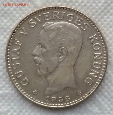 2 кроны Швеция 1936 до 14.01 - P_20181217_153709_vHDR_On