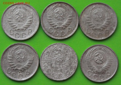 15 коп 1941,43,45,46,53,56 г. До 12 01 19 в 22 00 по Мск - 26