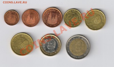 ИСПАНИЯ-все монеты от 1цента до 2 Евро до 07.06.2011г 21-00 - ЕВРО-ИСПАНИЯ