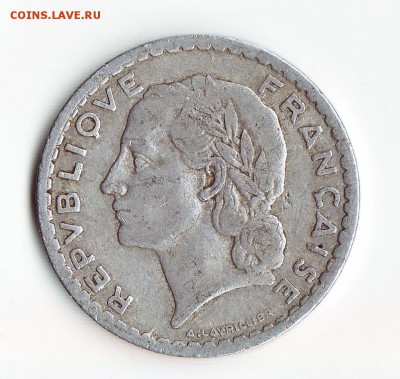Франция, 5 франков, 1952 года. до 15 01 2019 года в 22-00 - фр1