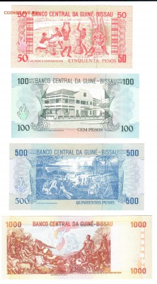 4 боны Гвинея-Бисау UNC до 16.01.2019 - 2