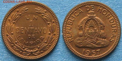 Гондурас 1 сентаво 1957 до 17-01-19 в 22:00 - Гондурас 1 сентаво 1957    8646