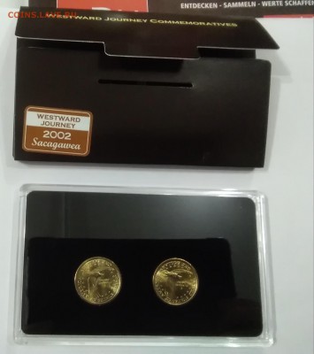 Сакагавея 2002. 2 монеты в пластиковой коробке +картонная - IMG_20190111_161310