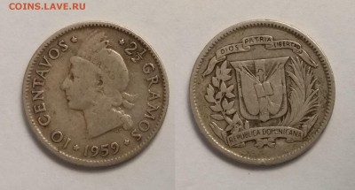 Доминикана 10 сентавос 1959 г - 17.01 22:00:00 мск - IMG_20190108_120043