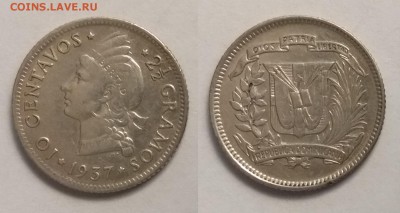 Доминикана 10 сентавос 1937 г - 17.01 22:00:00 мск - IMG_20190108_120102