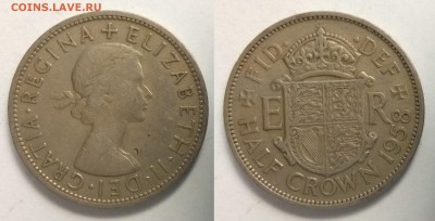 Великобритания полкроны 1958 г - 17.01 22:00:00 мск - IMG_20190108_121522