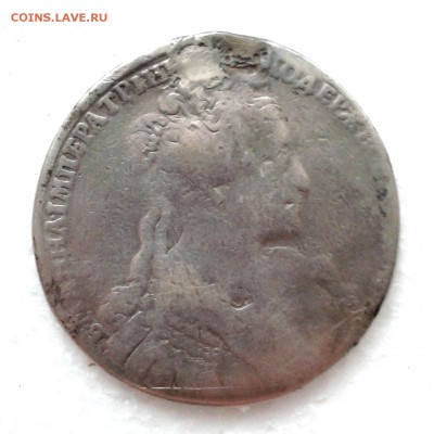 Рубль 1734г. Пайка отверстия для ношения. до 16.01.19 - 20190110_155238