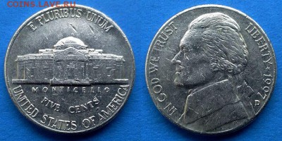 США - 5 центов (D) 1997 года до 18.01 - сша 5 центов 1997 года
