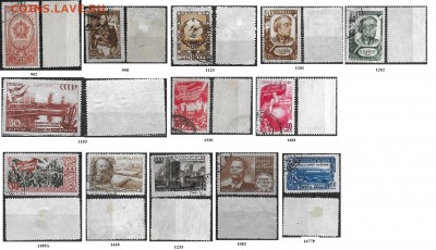 СССР. ФИКС. Подборка марок 40-х годов (2) - Марки 40-х годов. Подборка 2