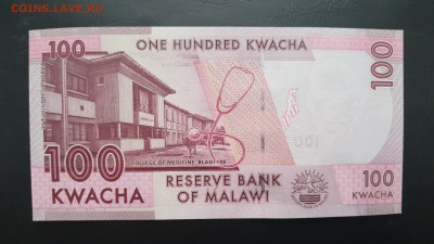 МАЛАВИ 100 квача 2016г., ДО 18.01. - Малави 100 квача 2016г., В.(1)