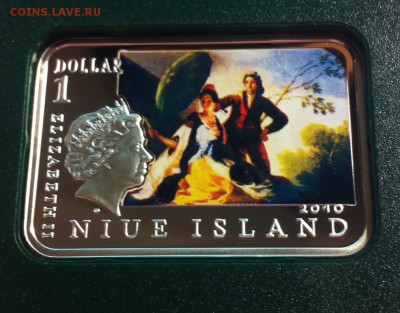 1 доллар Ниуэ, 2010г., Франциско Гойя , Ag925, до 20.01.19г. - f4