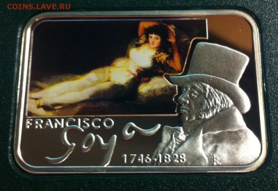 1 доллар Ниуэ, 2010г., Франциско Гойя , Ag925, до 20.01.19г. - f5