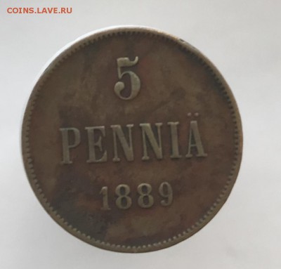 5 пенни 1889г До 18.01.2019 22.00 по МСК - 8A345A4F-AD8D-428E-8B05-ED19A1DF3B12