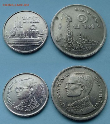 Таиланд - 1 бат 1977 и 2005 годов до 20.01 - таиланд 1 бат