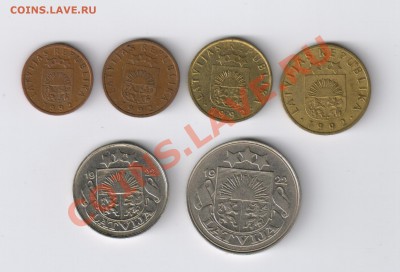 ЛАТВИЯ-6 монет до 08.06.2011г 21-00 - ЛАТВИЯ-6 монет