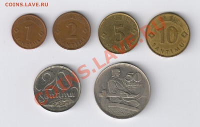 ЛАТВИЯ-6 монет до 08.06.2011г 21-00 - ЛАТВИЯ-6 монет 001