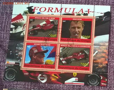 Конго 2007 Формула 1 4м лист - 35
