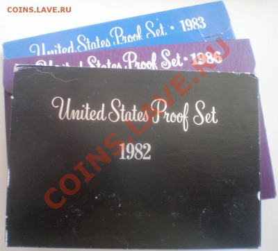 Годовые наборы США 1971, 1982, 1983, 1986 гг - P6030093.JPG
