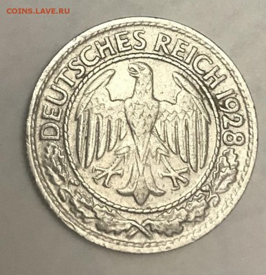 Германия 50 пфеннингов 1928 - 98B025DF-6315-4DA3-A885-A84CF8C61A6E