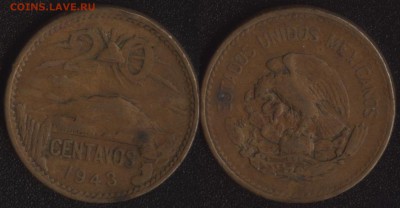 Мексика 20 сентаво 1943 до 22:00мск 24.01.19 - Мексика 20 сентаво 1943