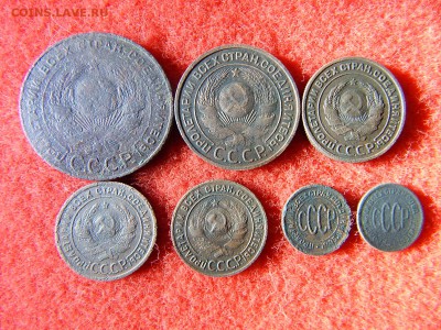 1,2,3,5. копеек 1924 года 5шт. и полкопейки 1925,1927г 2 шт. - DSCN2296[1].JPG